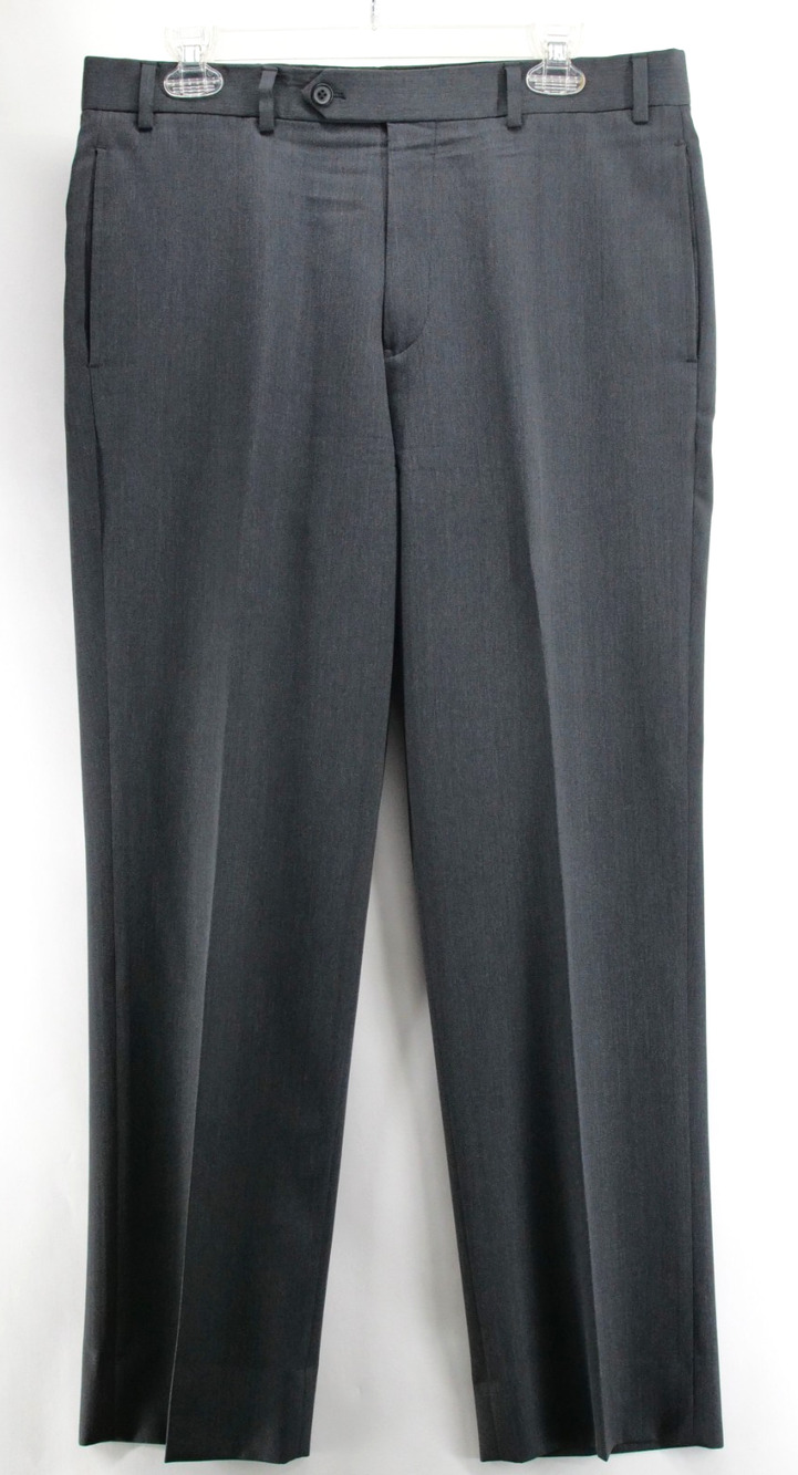 Brooks Brothers Madison Fit Flat Front Wool Dress Pants Slacks Mens 35X30